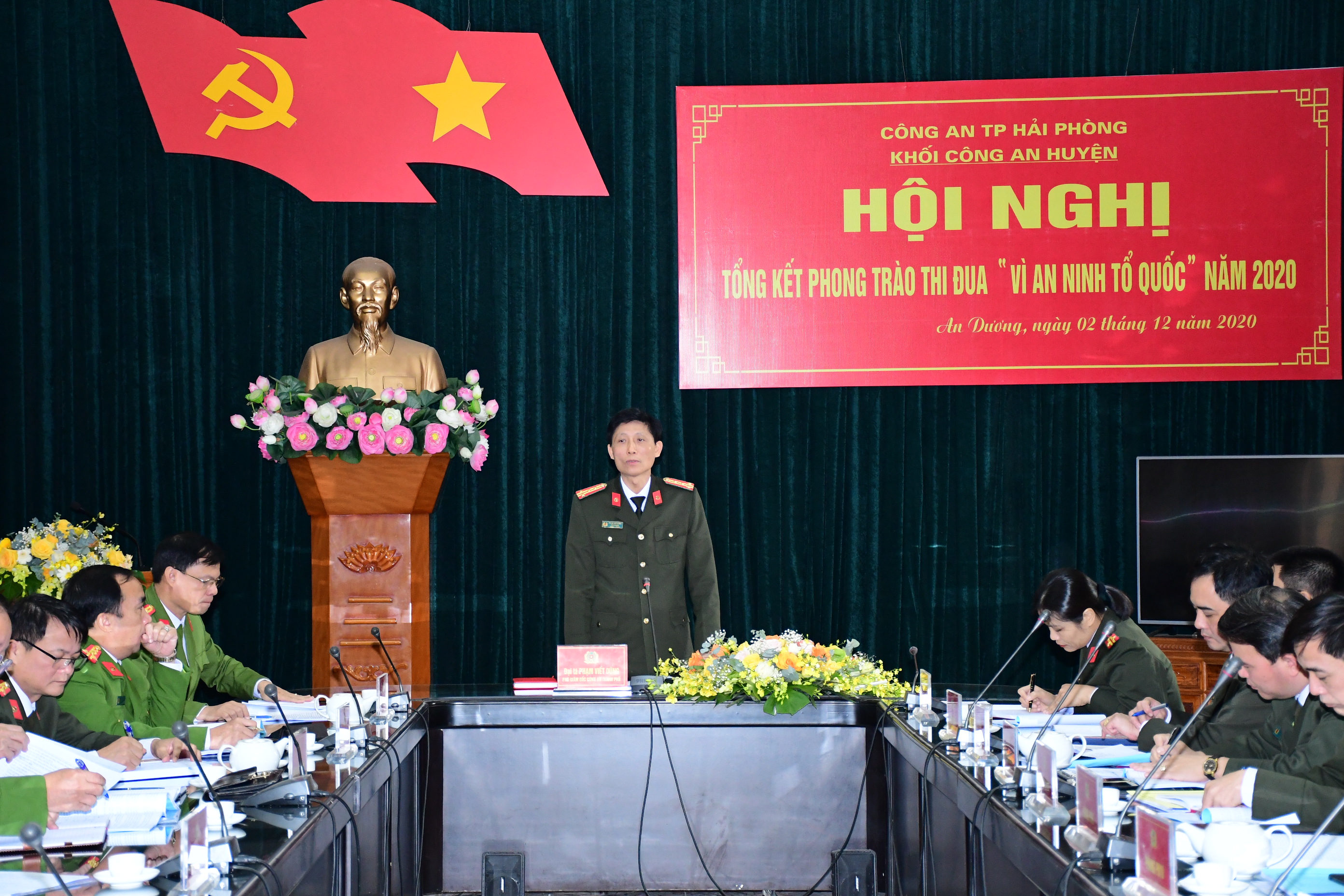 Khối Công an huyện tổng kết phong trào thi đua “Vì an ninh Tổ quốc” năm 2020